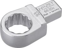 HAZET Insteekringsleutel 6630C-16 · 9 x 12 mm insteekvierkant massief · Buitentwaalfkant tractieprofiel · SW 16 mm