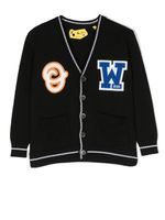 Off-White Kids cardigan à patch OW - Noir