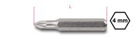 Beta 4-mm bits for slotted head Pozidriv® - Supradriv® screws 1256PZ 000 - 012560061