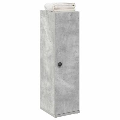 Badkamerkast met rolhouder 20,5x22x72 cm betongrijs