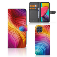 Book Case voor Samsung Galaxy M53 Regenboog - thumbnail