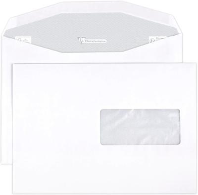 500 Enveloppen 162x229mm venster rechts 45x100mm machinegeschikt Clairalfa