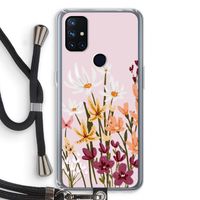Painted wildflowers: OnePlus Nord N10 5G Transparant Hoesje met koord