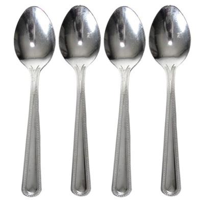 Gerimport Koffielepels - 4x - theelepels - RVS - 11 cm - dessertlepeltjes Gerimport Koffielepels - 4x - theelepels - RVS - 11 cm - dessertlepeltjes