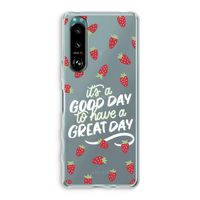 Don't forget to have a great day: Sony Xperia 5 III Transparant Hoesje