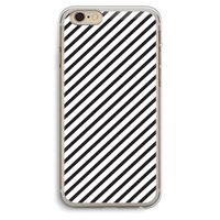 Strepen zwart-wit: iPhone 6 Plus / 6S Plus Transparant Hoesje
