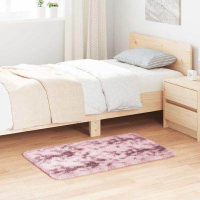 Hoogpolig vloerkleed NAVARRA 60x100 cm polyester stoffig roze