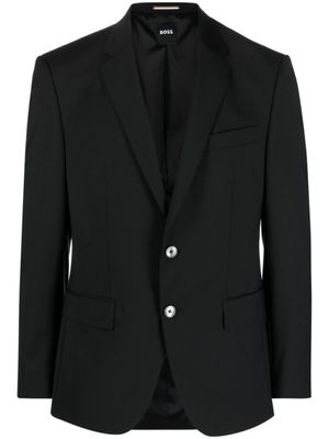 BOSS blazer à simple boutonnage - Noir
