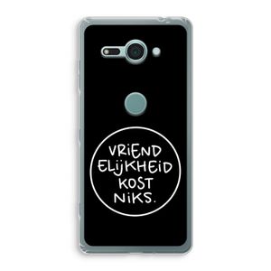 Vriendelijkheid: Sony Xperia XZ2 Compact Transparant Hoesje