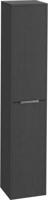 Saqu Lima hoge kast met rvs greep 35x32x180cm gebrand zwart Saqu Lima hoge kast met rvs greep 35x32x180cm gebrand zwart