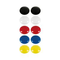 Magneten - 30x stuks - gekleurd - geschikt voor whiteboard of koelkast Magneten - 30x stuks - gekleurd - geschikt voor whiteboard of koelkast