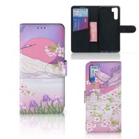 OPPO A91 | Reno3 | Telefoonhoesje | Met pasjeshouder | Bird Flying