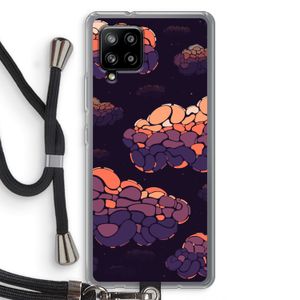 Patroon Wolken: Samsung Galaxy A42 5G Transparant Hoesje met koord