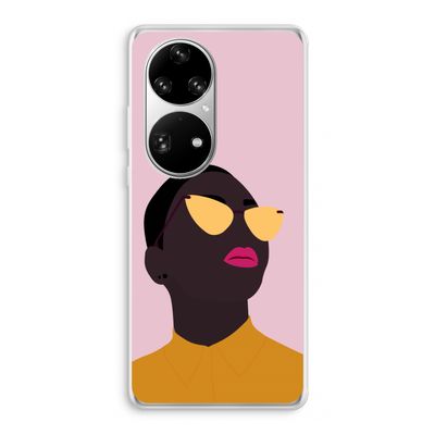 Yellow glasses: Huawei P50 Pro Transparant Hoesje