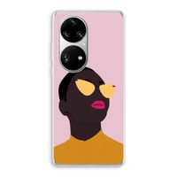 Yellow glasses: Huawei P50 Pro Transparant Hoesje