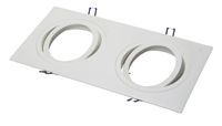AR111 armatuur, 2 voudig rechthoekig wit 180mm 355mm 148-035 Tronix