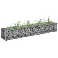 VidaXL Gabion plantenbak verhoogd 180x30x30 cm gegalvaniseerd staal