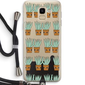 Sansevieria: Samsung Galaxy J6 (2018) Transparant Hoesje met koord