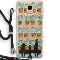 Sansevieria: Samsung Galaxy J6 (2018) Transparant Hoesje met koord
