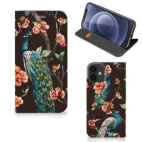 iPhone 12 Mini | Hoesje maken | Pauw met Bloemen