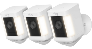 Ring Spotlight Cam Plus - Battery - Wit - 3-pack