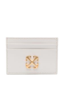 Off-White Jitney Simple leather cardholder - Blanc