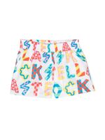 Stella McCartney Kids short élastiqué à logo - Blanc - thumbnail