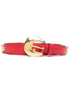 Saint Laurent Pre-Owned ceinture cloutée en cuir pre-owned (années 1990) - Rouge