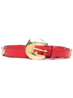 Saint Laurent Pre-Owned ceinture cloutée en cuir pre-owned (années 1990) - Rouge - thumbnail