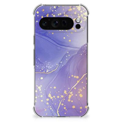 Back Cover voor Google Pixel 9 Pro XL Watercolor Paars Back Cover voor Google Pixel 9 Pro XL Watercolor Paars