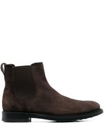 Tod's bottines chelsea en daim - Marron