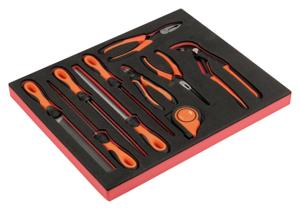 Bahco Foaminlay Fit&Go 2/3 met vijlen | tangen en rolbandmaat - 10-delig - FF1F5001