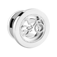 Tunnel met Bicycle Design Chirurgisch staal 316L Tunnels & Plugs