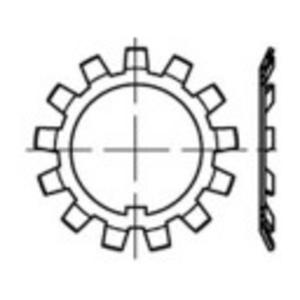 TOOLCRAFT 137814 Stelmoer Binnendiameter: 65 mm Buitendiameter: 92 mm DIN 5406 Staal 10 stuk(s)