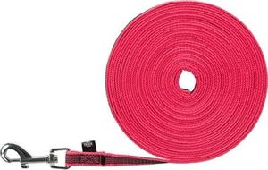 TRIXIE Schleppleine gummiertes Gurtband 10 m Rood Nylon Hond Standaard riem