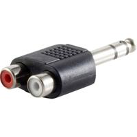 TRU COMPONENTS Jackplug-adapter Jackplug male 3,5 mm - Cinch-koppeling Stereo Aantal polen: 3 Inhoud: 1 stuk(s)