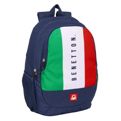 Schoolrugzak Benetton Flag Marineblauw 32 x 44 x 16 cm