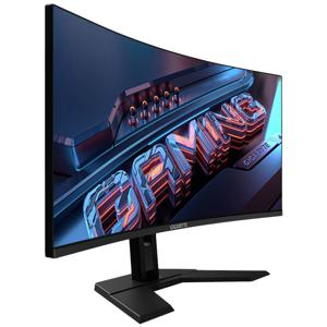 Gigabyte GS34WQC Gaming monitor Energielabel F (A - G) 86.4 cm (34 inch) 3440 x 1440 Pixel 16:9 1 ms HDMI, DisplayPort, Hoofdtelefoonaansluiting VA LCD