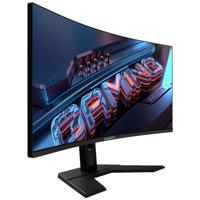 Gigabyte GS34WQC Gaming monitor Energielabel F (A - G) 86.4 cm (34 inch) 3440 x 1440 Pixel 16:9 1 ms HDMI, DisplayPort, Hoofdtelefoonaansluiting VA LCD - thumbnail