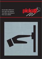 Route Alu Picto 80 x 80 mm Sticker bellen - Pickup