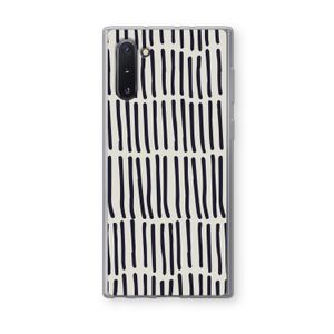 Moroccan stripes: Samsung Galaxy Note 10 Transparant Hoesje
