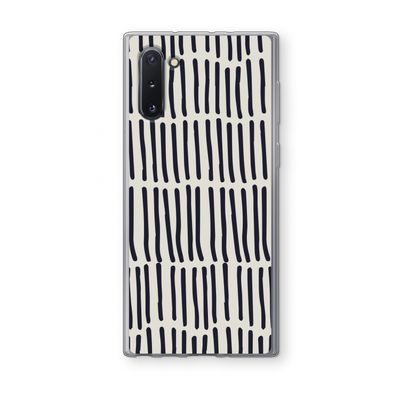 Moroccan stripes: Samsung Galaxy Note 10 Transparant Hoesje