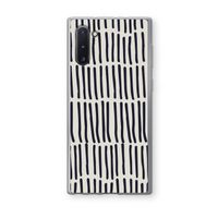 Moroccan stripes: Samsung Galaxy Note 10 Transparant Hoesje