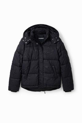 Gewatteerd jack met textuur - BLACK - L