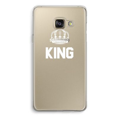 King zwart: Samsung A3 (2017) Transparant Hoesje