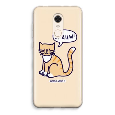 Miauw: Xiaomi Redmi 5 Transparant Hoesje