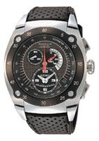 Horlogeband Seiko 7L22-0AS0 / SNL043P2 / 4LJ8JB Leder Zwart 22mm