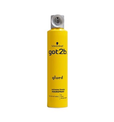 Glued blasting freeze hairspray