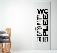 Deursticker WC