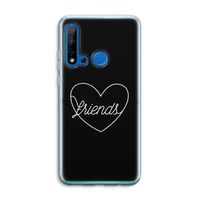 Friends heart black: Huawei P20 Lite (2019) Transparant Hoesje